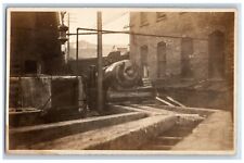 c1910's Delivering Boiler to Factory Occupational Railroad RPPC Photo Postcard picture