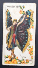 1928 British American Tobacco BAT Cigarette Card Butterfly Girls Fairy Deco #50 picture