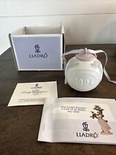 LLADRO 1994  Annual Christmas Ball Porcelain Ornament #16105 Retired Pink Top picture