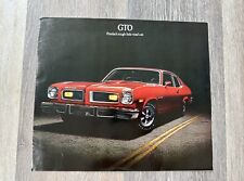 1974 Pontiac GTO Sales Brochure - Vintage GM picture