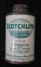Vintage Minnesota Mining And Manufacturing Company Scotchlite Adhesive Tin Can picture
