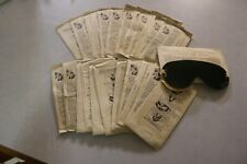 Nos unissued mint lot of 24 US WWII green goggle lenses in package picture