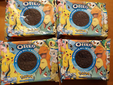LOT 4 Oreo Pokemon EMPTY Limited Collectible Cookies PACKAGING ONLY DISPLAY READ picture