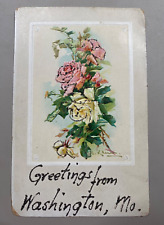 c1910s Greetings From Washington Missouri Vintage Franklin County MO Postcard picture