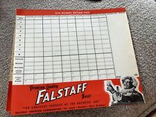 Vintage 1930’s Falstaff Advertising Gin Rummy Score Pad-20 Sheets Total picture