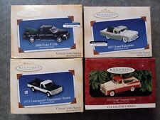 4 Vintage Hallmark Keepsake Collector's Series Classic Trucks, Ford, Dodge Chevy picture