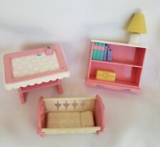 Fisher-Price Loving Family Dollhouse  Bookcase w/Lamp,Cradle,Baby Changing Table picture