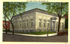 Bellefonte,PA The Post Office Centre County Pennsylvania Linen Postcard Vintage picture