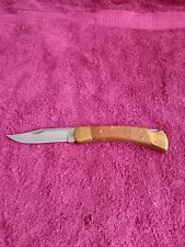 BUCK 110 FOLDING KNIFE       ( Beautiful Wood  Scales ) picture