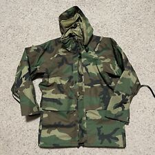 Men’s Small Short US Military Cold Wet Weather Parka Gore-Tex Woodland Camo picture