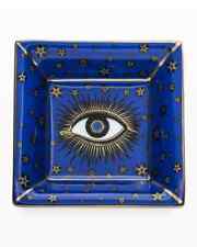 Brand New Halcyon Days In Original Box Evil Eye Square Trinket Tray picture