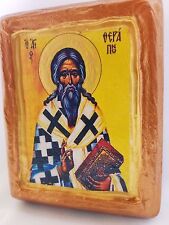 Saint Therapon Portrait Art Ikona Ikone Icono Icone Greek Orthodox Icon picture