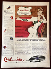 1941 Columbia Records Vintage Print AD Norma Shearer Masterworks picture