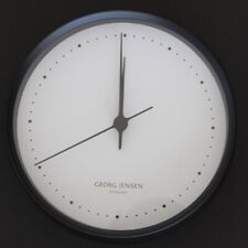 Georg Jensen Wall Clock. Henning Koppel,  22 cm, Black & White. 3587576. NEW picture