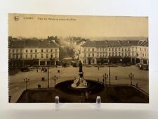Vintage 1919 Military World War 1 WW1 The Ruins at Louvain Hotel Trolley Cars picture