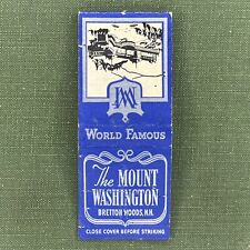Vintage Matchbook Mount Washington Bretton Woods New Hampshire Matches Unstruck picture