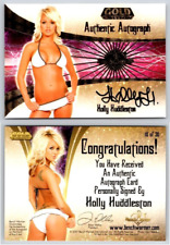 Holly Huddleston 2007 Bench Warmer RARE Gold Edition Authentic Autograph Card 10 picture