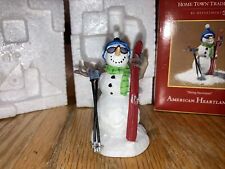 Dept 56 Home Town Traditions American Heartland “Skiing Snowman” - Used picture