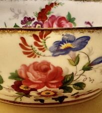 Vintage Royal Albert Matching Gold-trimmed Floral, Cream & Sugar, England-Marked picture