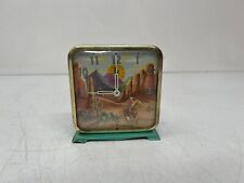 Vtg E Ingraham Roy Rogers Western Cowboy Novelty Alarm Clock Wind Up As Is Parts picture