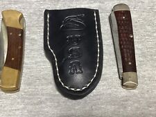 Personalized Buck 110, 112, Trapper, & Others Leather Folding Knife Clip Sheath picture