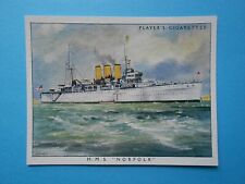 SCARCE 1939 PLAYERS BRITISH NAVAL CRAFT : HMS NORFOLK -CRUISER DORSETSHIRE CLASS picture