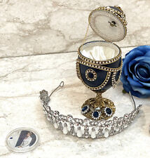 Sapphire Faberge Imperial Collection Faberge Musical - DIANA Silver Coin & Tiara picture