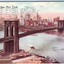 c1910s New York City, NY Brooklyn Bridge Success PC NY Penn Term Sta Cancel A215 picture