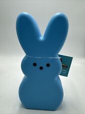 PEEPS 10” Blue Blowmold Light Up Bunny LED NWT picture