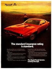 1971 Plymouth Road Runner Car - Original Print Ad (8x11) - Vintage Advertisement picture