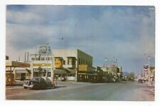 ELKO, Nevada - 1953 Postcard of Downtown Elko, Classic Cards, Hotel Signs, Gas picture