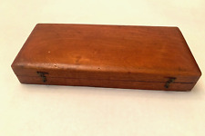 ANTIQUE WOOD BOX for MEDICAL SURGICAL OR DENTAL INSTRUMENTS TOOLS Velvet lined picture