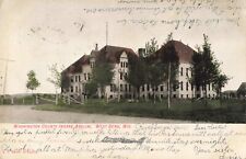 Washington County Insane Asylum West Bend Wisconsin WI 1907 Postcard picture