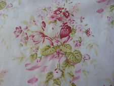 Yuwa Fabric Antique French Roses Collection Raspberry Pink Roses and Tulips BTY picture