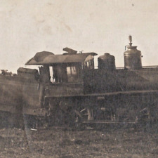 1910s RPPC Grand Trunk Railway Engine Train Wreck Railroad Disaster Postcard picture