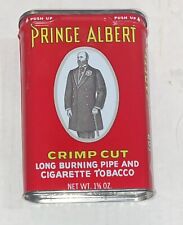 Prince Albert Vintage Pipe & Cigarette Tobacco 1 5/8 oz. Tin Can - NICE- no rust picture