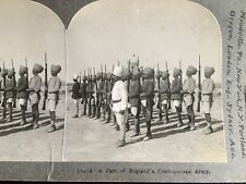 👍 1914-18 WORLD WAR 1 BRITISH INDIAN ARMY STEREOVIEW picture