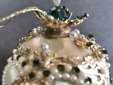 RARE ANTIQUE French Christmas Ornament Traditional Victorian Kugel Ball Decor picture