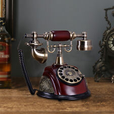 Retro Vintage Antique Phone Handset Desk Telephone Rotary Dial Vintage Home Deco picture