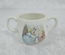 Wedgwood Peter Rabbit Two Handle Cup Mug Made in England Porcelain picture