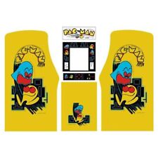 Fits Pac-Man Arcade Side Art Kickplate Marquee CPO Bezel 6 Pc Set High Quality picture