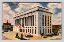 Nashville TN-Tennessee, Davidson County Public Building, Vintage c1943 Postcard picture