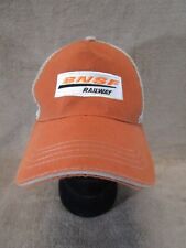 BNSF Railways Hat Cap Embroidered Tan Black Trucker Mesh Back VTG Adjustable picture