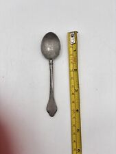 Early 1800's Queen Anne Rat Tail Pewter Spoon US or English Made US Pewter picture