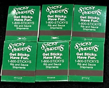 6 Vintage Sticky Fingers Matchbook Covers Hilton Head, SC Full picture