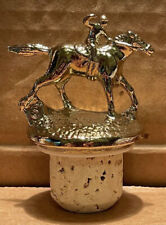 Blanton’s Bourbon Whiskey Cork Bottle Stopper w/Race Horse & Jockey Gold 'S' picture