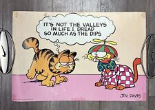 Vintage Jim Davis 1978 Garfield Poster Valleys and Dips 14×21 ARGUS Used picture