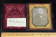 Daguerreotype Older Gentleman, Identified as Charles Johnson 1/6 Plate picture