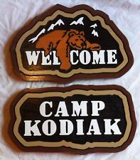 Welcome Bear 2 piece House Personalized 3D routed wood sign Custom  picture