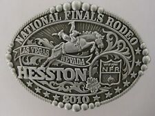 National Finals Rodeo Hesston 2010 NFR Youth (Small) Cowboy Buckle New AGCO PCRA picture
